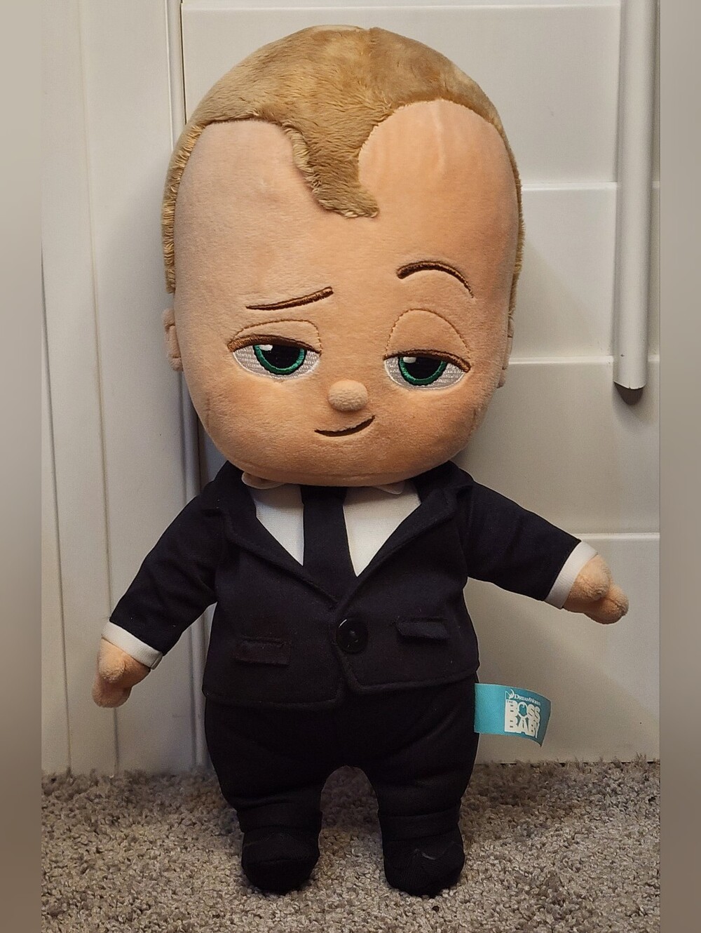 Dreamworks The Boss Baby Talking 13" Plush, Minor Flaw On Back Collar